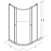 Душевой уголок Parly ZF91 90x90, с поддоном, профиль белый, стекло матовое