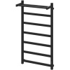 Полотенцесушитель электрический EWRIKA Пенелопа КВ7 100х50, с полкой, черный матовый