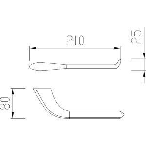 Держатель туалетной бумаги Cezares Liner PH-GM оружейная сталь