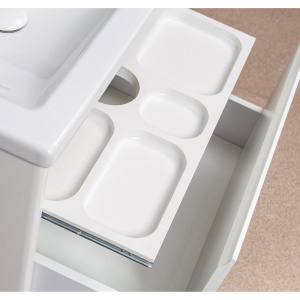 Купить Тумба с раковиной Velvex Klaufs 80.1Y белая, подвесная в Москве с доставкой Тумба с раковиной Velvex Klaufs 80.1Y белая, подвесная