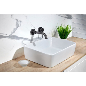 Смеситель для раковины Milacio Ultra MCU.552.MB С ВНУТРЕННЕЙ ЧАСТЬЮ чёрный матовый