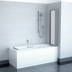 Шторка на ванну Ravak VS3 130 Rain, профиль сатин