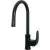 Смеситель для кухни Laparet Lisera N2042429LPT с выдвижным изливом, черный