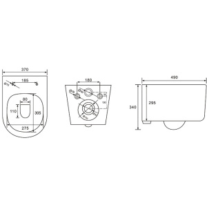 Унитаз подвесной с сиденьем микролифт Aquatek Мия AQ2004T-00 безободковый