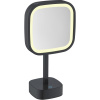 Косметическое зеркало Java S-M331H с подсветкой, поворотное, черное