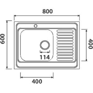 Купить Мойка кухонная Kaiser KSS-8060 L в Москве с доставкой Мойка кухонная Kaiser KSS-8060 L