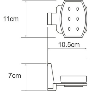 Купить Мыльница Wasserkraft Lopau K-6029 в Москве с доставкой Мыльница Wasserkraft Lopau K-6029