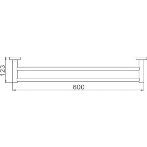 Полотенцедержатель Haiba HB19 09 двойной