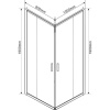 Душевой уголок Vincea Garda VSS-1G9010CGB 100x90 см, профиль чёрный, стекло тонированное