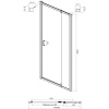 Душевой уголок Ambassador Elysium 111021102KX-90KX 80х90 см