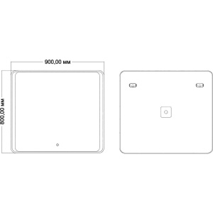 Купить Зеркало Art&Max Elegant 90х80 с подсветкой в Москве с доставкой Зеркало Art&Max Elegant 90х80 с подсветкой