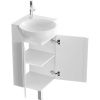 Мебель для ванной Aqwella Porto 45 угловая, белая, фурнитура белая