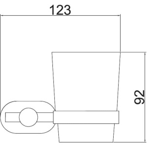 Стакан BELZ B905 B90506 вороненая сталь