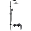 Душевая стойка AM.PM Gem F0790022 + Смеситель для душа AM.PM Gem F90A20022 черный
