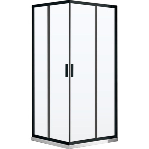 Душевой уголок Vincea Garda VSS-1G1011CLB 110x100, профиль черный матовый, стекло прозрачное