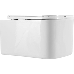 Унитаз подвесной Art&Max Latina AM215CHR/SC с микролифтом, белый