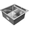 Мойка кухонная Wisent 5050 с дозатором, сатин