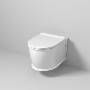 Купить Унитаз подвесной Grossman Retro GR-4482MS безободковый, с микролифтом, белый матовый в Москве с доставкой Унитаз подвесной Grossman Retro GR-4482MS безободковый, с микролифтом, белый матовый