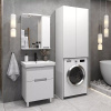 Шкаф SanStar напольный, над стиральной машиной, белый