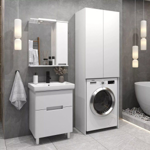 Купить Шкаф SanStar напольный, над стиральной машиной, белый в Москве с доставкой Шкаф SanStar напольный, над стиральной машиной, белый