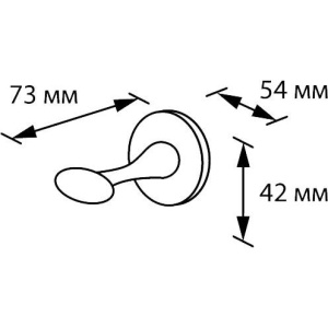 Купить Крючок Wess Ellips Wb07-01 в Москве с доставкой Крючок Wess Ellips Wb07-01