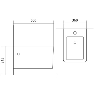 Биде подвесное Aquatek Либра New AQ0506N-00