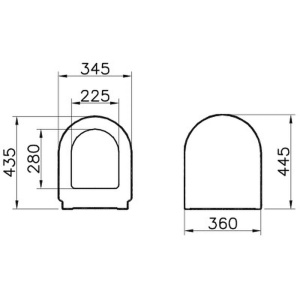 Крышка-сиденье VitrA S50 72-003-309