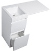 Тумба с раковиной Style Line Даллас 100 Люкс Plus напольная, белая L