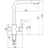Смеситель для кухни Savol S-L1801T
