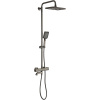 Душевая стойка Gappo G91 G2491-9 с термостатом, оружейная сталь