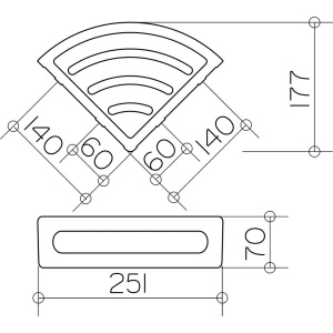 Купить Полка Keuco Elegance new 11657 хром, антрацит в Москве с доставкой Полка Keuco Elegance new 11657 хром, антрацит