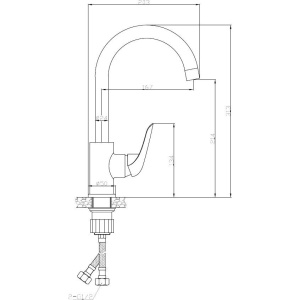 Смеситель для кухни ESKO Cairo CI 519 хром