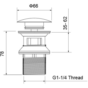 Купить Донный клапан Aquatek AQ6002BG шлифованное золото в Москве с доставкой Донный клапан Aquatek AQ6002BG шлифованное золото