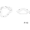 Поддон для душа Black&White Stellar Wind P-10