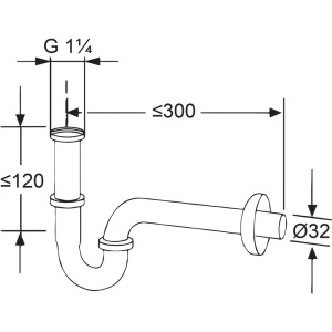 Купить Сифон для раковины Kludi 1026505-00 в Москве с доставкой Сифон для раковины Kludi 1026505-00