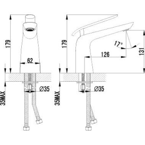 Смеситель для раковины Lemark Melange LM4906CW