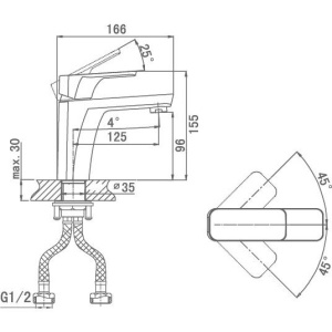 Купить Смеситель для раковины D&K Berlin Steinbeis DA1432116 белый в Москве с доставкой Смеситель для раковины D&K Berlin Steinbeis DA1432116 белый