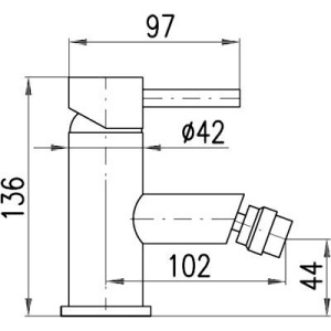 Смеситель для биде Rav Slezak Seina SE945.5KZ золото