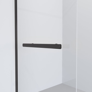 Душевая перегородка Niagara Nova NG-681-90 BLACK 90x195 профиль черный, стекло прозрачное