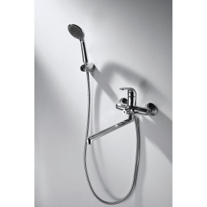 Купить Универсальный смеситель Bravat Fit F6135188CP-LB-RUS хром в Москве с доставкой Универсальный смеситель Bravat Fit F6135188CP-LB-RUS хром