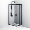 Душевой уголок AM.PM Gem W90G-404-100280-BT 100x80, профиль черный