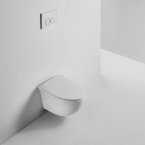 Унитаз подвесной BOND Oval F05-10 безободковый, с микролифтом