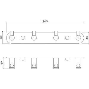 Крючок Акватек Европа AQ4123CR хром