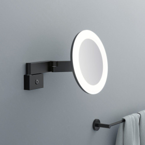 Купить Косметическое зеркало Timo Selene 15276/03 с подсветкой, телескопическое, поворотное, черное в Москве с доставкой Косметическое зеркало Timo Selene 15276/03 с подсветкой, телескопическое, поворотное, черное