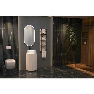 Купить Тумба с раковиной STWORKI Lotus 42 white в Москве с доставкой Тумба с раковиной STWORKI Lotus 42 white