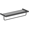 Полка для полотенец Aquatek Лира AQ4415MB черный
