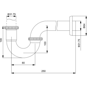 Сифон для раковины Timo 961/03L