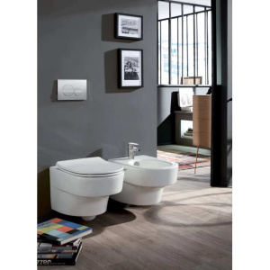 Купить Унитаз подвесной Jacob Delafon Odeon Rive Gauche EDR102-00 безободковый в Москве с доставкой Унитаз подвесной Jacob Delafon Odeon Rive Gauche EDR102-00 безободковый