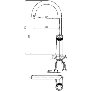 Смеситель для кухни D&K Bayern Alfeld DA1482401
