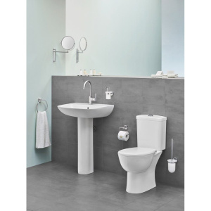 Купить Унитаз-компакт Grohe Bau Ceramic 39349000 безободковый, с микролифтом, бачок 39436000 в Москве с доставкой Унитаз-компакт Grohe Bau Ceramic 39349000 безободковый, с микролифтом, бачок 39436000